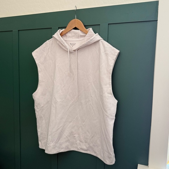 ATHLETA Sundown Sweatshirt Tank in Magnolia White - Picture 2 of 8